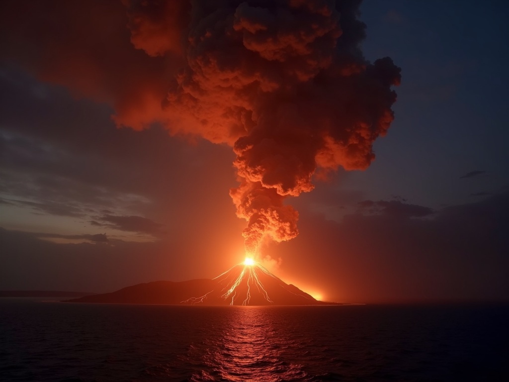 Volcanic eruption